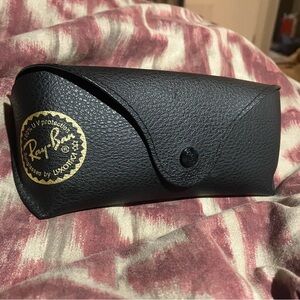 Ray-Ban Black Leather Sunglasses Case